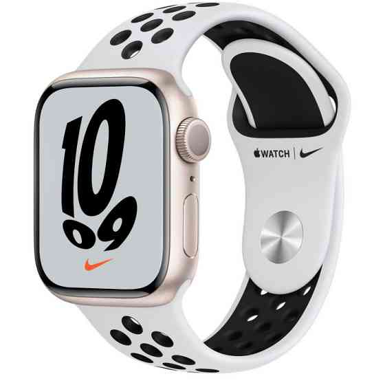 Умные часы Apple Watch Nike Series 7 (GPS) 41mm Aluminium Starlight Алматы