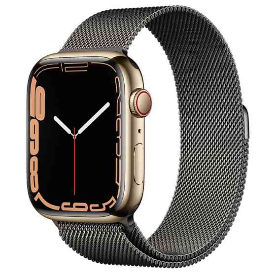 Умные часы Apple Watch Series 7 (GPS + Cellular) 45mm Stainless Steel Graphite Алматы
