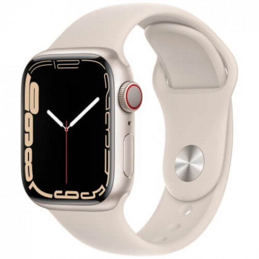 Умные часы Apple Watch Series 7 (GPS) 41mm Aluminum Starlight Алматы - изображение 1