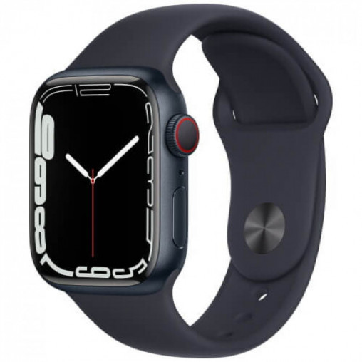 Умные часы Apple Watch Series 7 (GPS) 45mm Aluminum Midnight Алматы - изображение 1