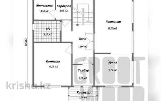 4-комнатный дом продажа, 88.7 м², 0.6 соток, Алаш 822 Карасу