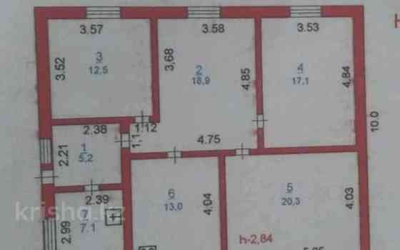 3-комнатный дом продажа, 94 м², 10 соток, Ермуханова 54 Томарлы
