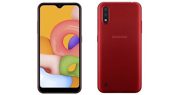 Samsung Galaxy A01 2/16Gb Red Алматы - изображение 1