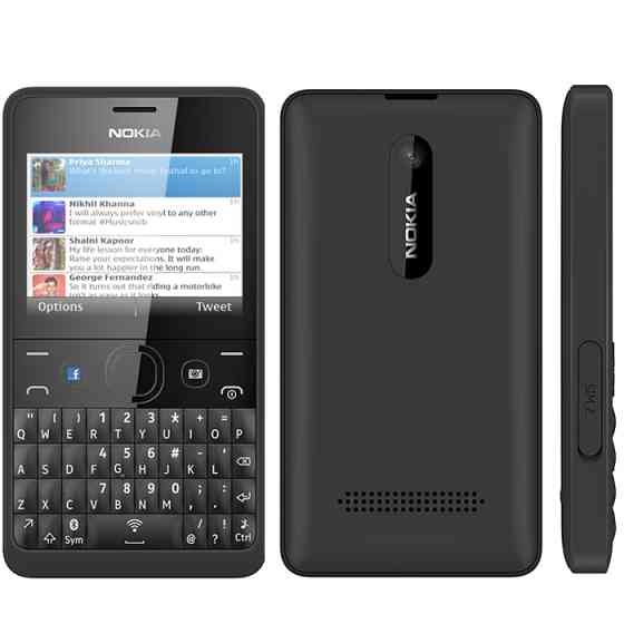 Nokia Asha 210 Dual sim Black Алматы