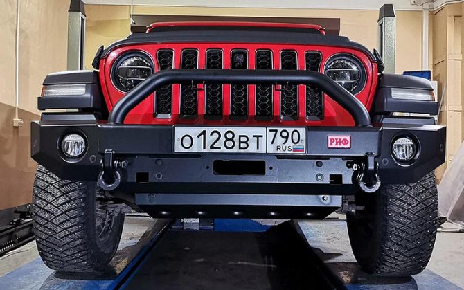 Бампер РИФ силовой передний Jeep Wrangler JL 2018 + под… Jeep Wrangler, 2017 Алматы - изображение 4
