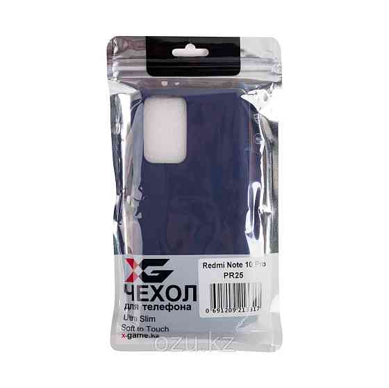 Чехол для телефона X-Game XG-PR25 для Redmi Note 10 Pro TPU Тёмно-синий Алматы