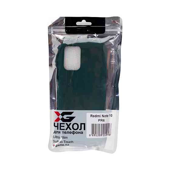 Чехол для телефона X-Game XG-PR6 для Redmi Note 10 TPU Зелёный Алматы