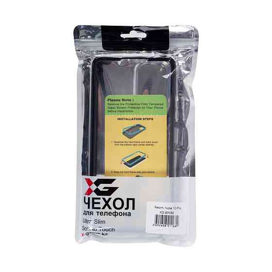 Чехол для телефона X-Game XG-BP088 для Redmi Note 10 Pro Чёрный Алматы