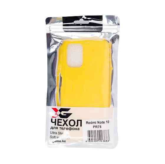 Чехол для телефона X-Game XG-PR75 для Redmi Note 10 TPU Жёлтый Алматы