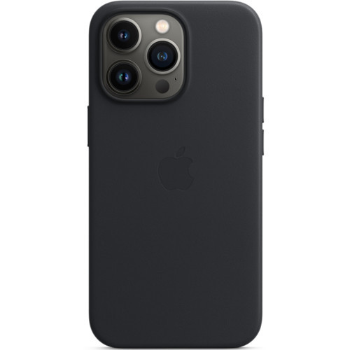 на Apple Apple Чехол iPhone 13 Pro Leather Case with MagSafe - Midnight Алматы - изображение 2