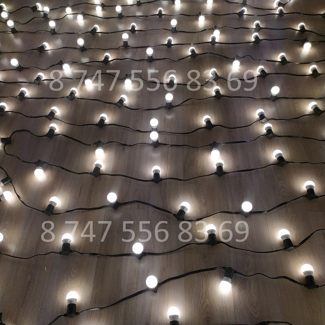 Аренда! Ретро гирлянда лампочки - 10 метров от 3 990 тг за сутки Алматы - изображение 1