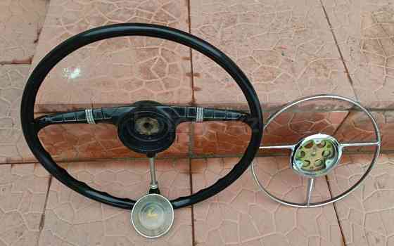 Руль оригинал черного цвета ГАЗ 21, Волга, 1956-1970 Шу