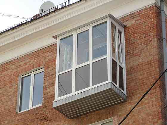 Остекление балконов и лоджии. Низкие цены. Акция. Балкон пластиковый Karagandy