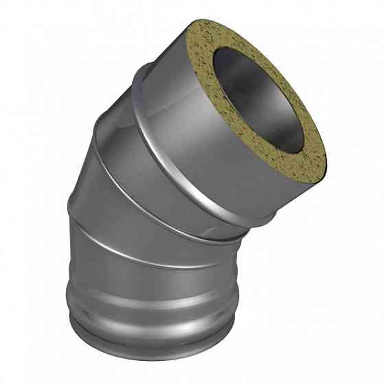 Отвод Термо (430, t0.5/ОЦ, t0.5) 45º, d100/D200(Раструб) Костанай