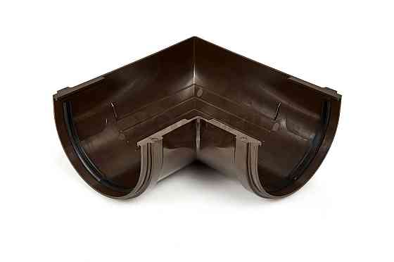 Угловой элемент желоба 90 универсальный, Docke Standard, цвет шоколад Нур-Султан