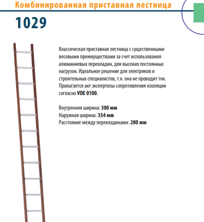 Комбинированная приставная лестница 1029 Атырау