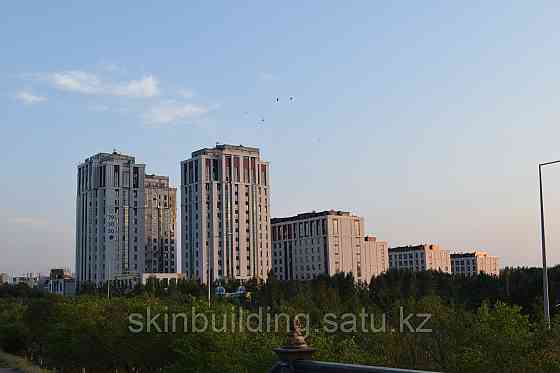 Облицовка торговога дома из hpl панелей Fundermax Астана