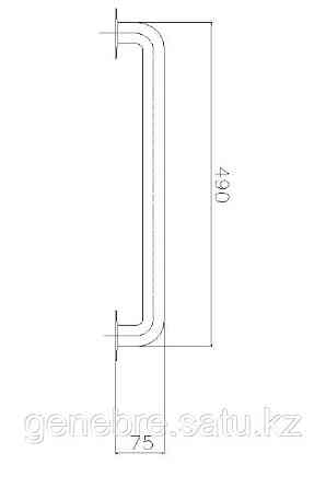 Настенный поручень 50 см Genebre Алматы