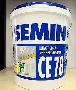Шпаклевка полимерная пастообразная СЕ 78 (универсальная, синяя крышка) 25кг SEMIN Алматы