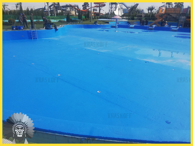 Гидроизоляционная краска для бассейнов, фонтанов - ВОТЕРСТОУН (Краскофф Про) Костанай - изображение 2