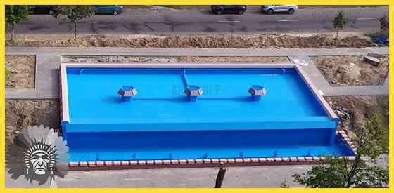 Водостойкая полиуретановая эмаль для бассейнов, фонтанов, бетона - ВОТЕРСТОУН ПЛЮС (Краскофф Про) Костанай