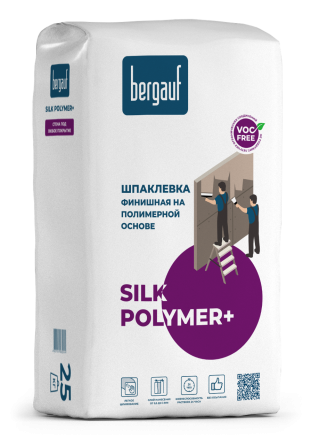 Финишная шпаклевка SILK POLYMER+, 25 кг, Bergauf Алматы
