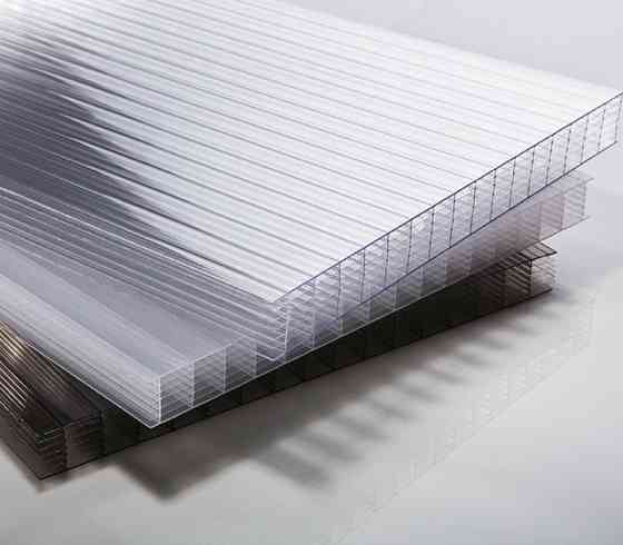 Сотовый поликарбонатный лист прозрачный Golden Plast 2100х6000х6мм Караганда