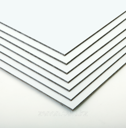 Алюминиевые композитные панели GROSSBOND (АЛЮКОБОНД), толщина стенки 0,21 мм сигнальный белый, 1.22  Актобе - изображение 1