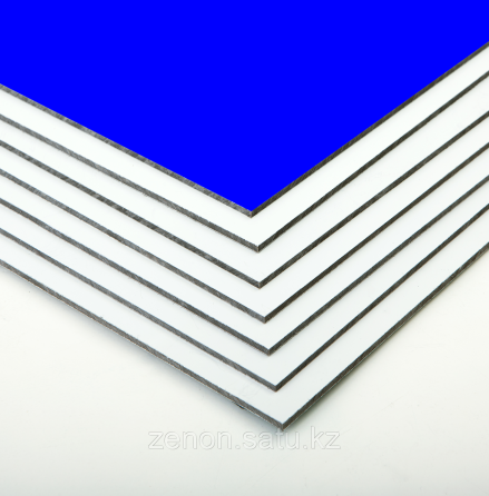 Алюминиевые композитные панели GROSSBOND (АЛЮКОБОНД), толщина стенки 0,21 мм синий, 1.22 х 4 м Актобе