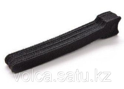 Хомут многократного использования Velcro®, 150мм, с мягкой застежкой, чёрный Астана - изображение 2