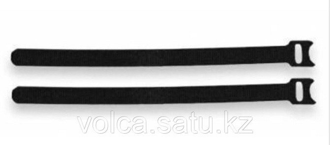 Хомут многократного использования Velcro®, 150мм, с мягкой застежкой, чёрный Астана - изображение 1