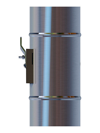 Дроссель клапан для круглых воздуховодов D200 оцинкованная сталь Астана - изображение 1
