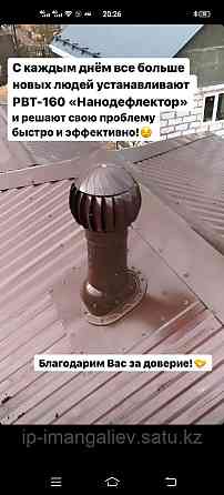 Нанодефлектор коричневый с плоским основанием (полный комплект на фальцевую крышу и битумную кровлю) Астана