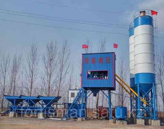 Автоматизированная бетоносмесительная установка HZS100 Алматы