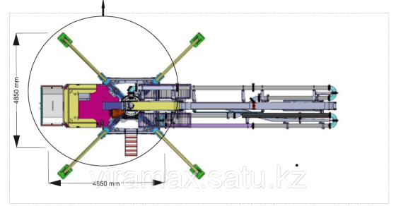 Стрела бетонораздаточная Royal Makine HD20 r3 Акционная цена Алматы