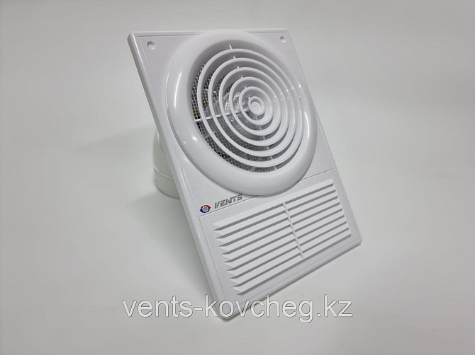 Вентилятор осевой вытяжной с дополнительной решеткой Вентс 125 Ф Алматы - изображение 1