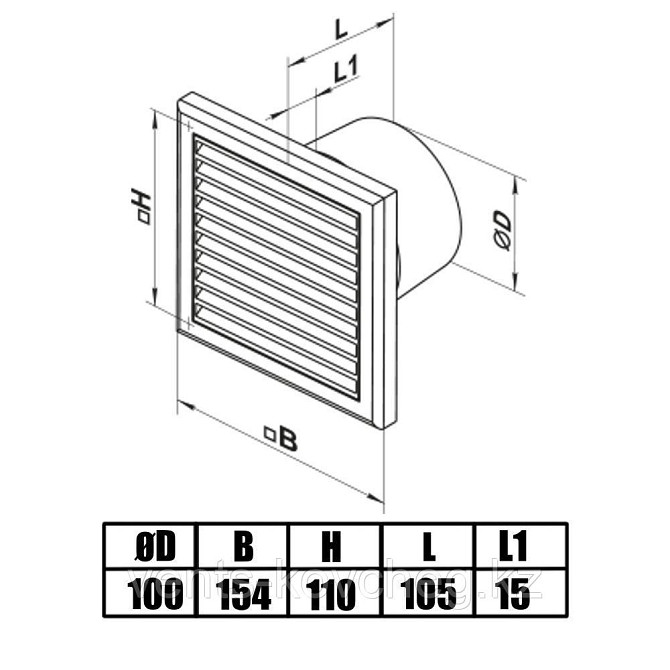 Вентилятор вытяжной осевой Вентс 100 К Сору желдеткіші осьтік Вентс 100 К Алматы - изображение 3