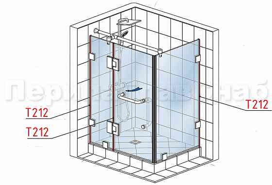 Уплотнитель для стекла 8мм, дверь-стекло 2,2 м. Алматы