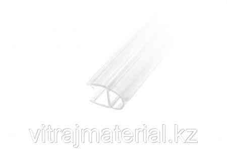 Профиль DG-4 уплотнительный прозрачный белый для душевой | 2500мм.| 8мм. | FGD-91/2.5CL Алматы