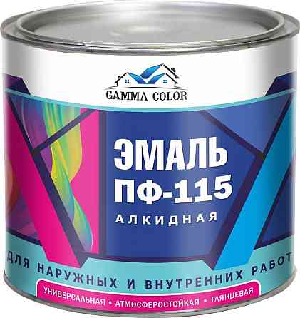 Эмаль Краска 2.6 кг IRIS COLOR ПФ 115, голубая Алматы