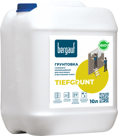 Bergauf, TIEFGRUNT (Тифгрунт), Грунтовка глубокого проникновения, 10 л, зима-лето Алматы - изображение 1