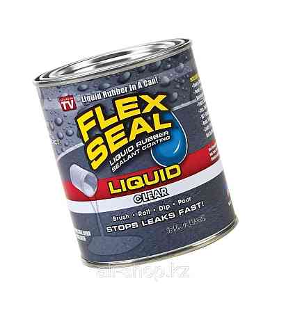 Гидроизолирующий клей-герметик Flex Seal Liquid, 473 мл, белый Алматы