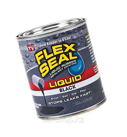 Гидроизолирующий клей-герметик Flex Seal Liquid, 473 мл, чёрный Алматы