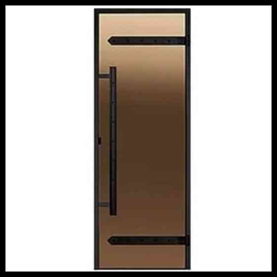 Дверь Harvia STG Legend 7*19 для финской сауны (размер = 70х190 см, короб-сосна, стекло-бронза, ручк Алматы