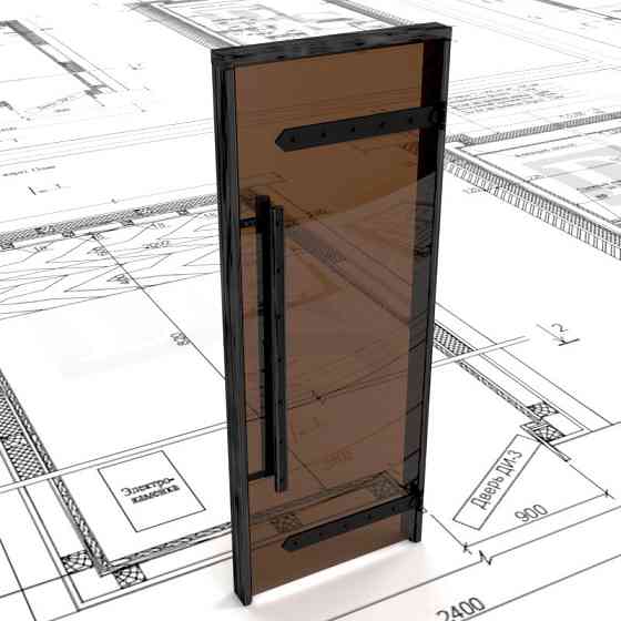 Дверь для хамама Harvia STG LEGEND (размер = 69*189*9,2 см, короб - алюминий, стекло - бронза, без п Алматы