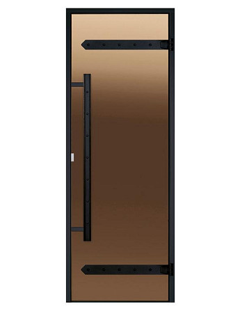 Дверь для хамама Harvia STG LEGEND (размер = 69*189*9,2 см, короб - алюминий, стекло - бронза, без п Алматы - изображение 2