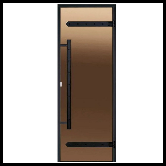 Дверь для хамама Harvia STG LEGEND (размер = 69*189*9,2 см, короб - алюминий, стекло - бронза, без п Алматы - изображение 1