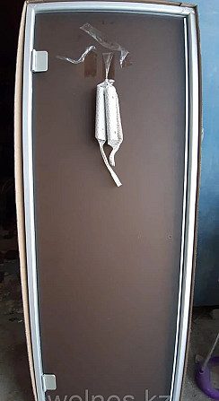 Дверь для хамама Steam Bronze Matted 8х20 (размер = 79*199 см, короб - алюминий, стекло - матовое, с Алматы - изображение 2