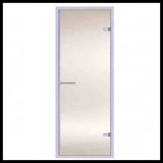 Дверь для хамама Steam Bronze 8х20 (размер = 79*199 см, короб - алюминий, стекло - бронза, с порогом Алматы