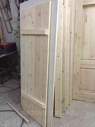 Двери из сосны для бани толщина 30 мм Алматы